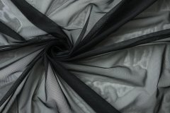 ткань полиэстеровая сетка черная Италия