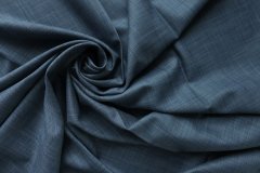 ткань костюмная шерсть серо-голубой меланж Италия