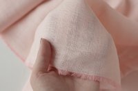 ткань нежно-розовый лен (костюмно-плательный)