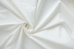 ткань костюмный хлопок белого цвета (плащевка) Италия