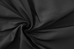 ткань шелковая тафта черного цвета Италия