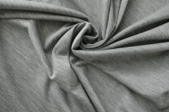 ткань серый трикотаж пике (меланж) Италия