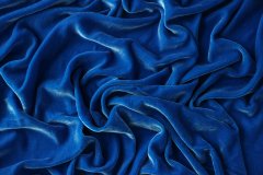 ткань бархат ярко-голубой Италия