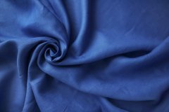 ткань костюмный лен василькового цвета Италия
