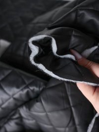 ткань черная стежка с искусственной кожей