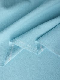 ткань креп из шерсти небесно-голубой