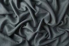 ткань рубашечный лен средне-серого цвета Италия