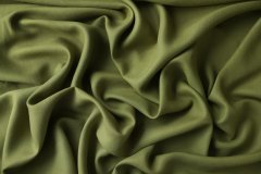 ткань костюмный лен оливкового цвета Италия