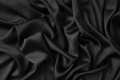 ткань вискозное кади черного цвета Италия
