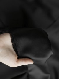 ткань вискозное кади черного цвета