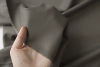 ткань серо-кофейная костюмная шерсть с эластаном