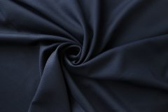 ткань костюмная шерсть темно-синяя с жаккардовым рисунком Италия