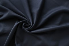 ткань темно-синяя шерсть в узкую полоску Италия