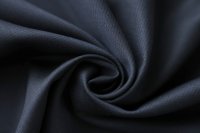 ткань темно-синяя шерсть в узкую полоску
