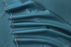 ткань двусторонняя шерсть серо-голубого цвета Италия