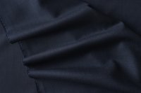 ткань темно-синяя шерсть костюмная