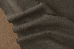 ткань серо-коричневый трикотаж с начесом Италия