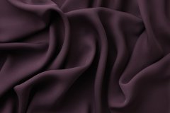 ткань шармуз баклажанового цвета Италия