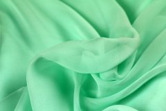 ткань шелковый шифон (салатная зелень) Италия