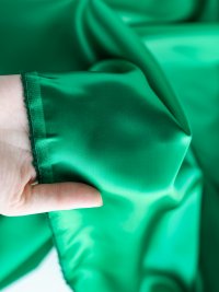 ткань подклад изумрудного цвета