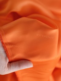 ткань подкладочная вискоза цвета сочный апельсин