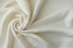 ткань альпака пальтовая молочного цвета в полоску Италия