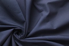 ткань синий хлопок с геометрическим узором Италия