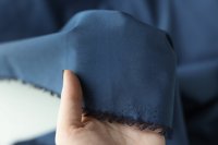 ткань рубашечный хлопок с шёлком синего цвета