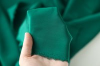 ткань крепдешин зелёный (изумрудный) натуральный шёлк