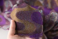 ткань вискозный трикотаж фиолетовый с волнами