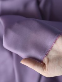ткань атлас из натурального шёлка фиолетовый (лиловый)