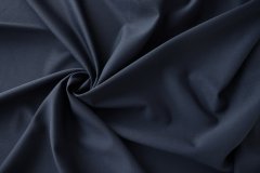 ткань костюмно-плательная шерсть тёмно-синяя Италия