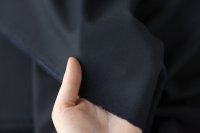 ткань костюмная шерсть с эластаном (цвет иссиня черный)