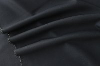 ткань плотная костюмная шерсть иссине-черная