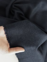 ткань костюмная шерсть синяя в рубчик