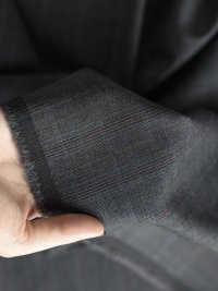 ткань шерсть серая в клетку