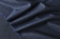 ткань фланель двусторонняя черно-синий меланж
