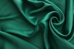 ткань кади из вискозы зелёного цвета Италия