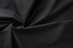 ткань шелк иссиня-черного цвета (костюмно-плательный) Италия
