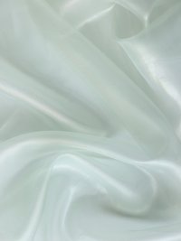 ткань органза светло мятная с золотым люрексом