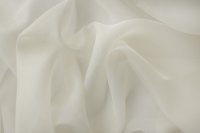 ткань органза из шёлка молочного цвета
