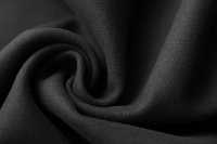 ткань пальтовая шерсть с кашемиром чёрная