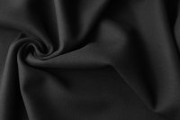 ткань пальтовая шерсть с кашемиром чёрная