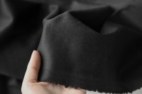ткань пальтовый кашемир с шерстью чёрный