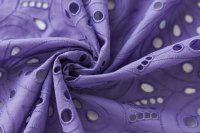 ткань шитье фиолетовое (сиреневое) с цветами