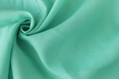 ткань лён зеленого (мятного) цвета Италия