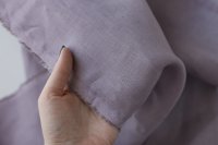 ткань лён  сиреневый (пыльно-фиолетовый)