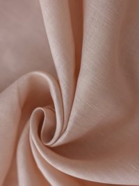 ткань лён розовый (пудрово-розовый)