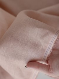 ткань лён розовый (пудрово-розовый)