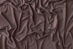 ткань трикотаж смесовый коричневого цвета (тауповый) Италия